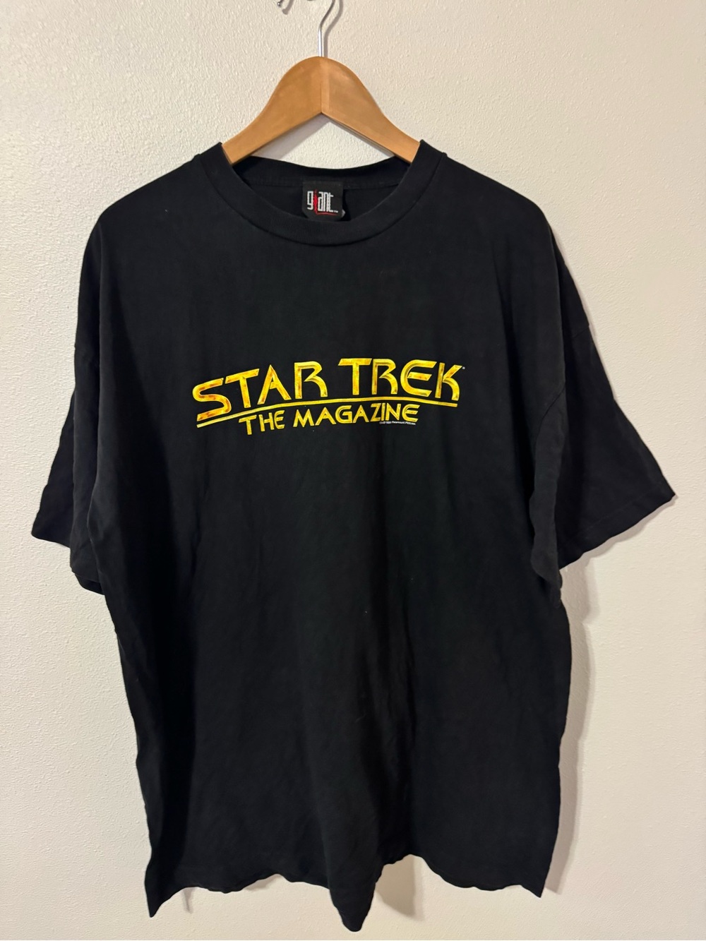 Vintage Star Trek The Magazine Giant Short Sleeve Graphic Tee Black 1998 USA-XXL